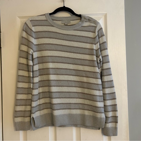 Barefoot Dreams Sweaters - Barefoot Dreams Cozy Chic Lite Stripe Sweater size Medium